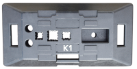 Fu&szlig;platte / Bakenfu&szlig; F05-02  - K1 universal mit Batteriefach f&uuml;r Leitbaken / Absperrschranken / Verkehrsschilder