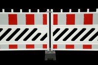 TEST / MUSTER: 80015 - Absperrschranke / Absturzsicherung A1W wei&szlig; nach TL / L&auml;nge 2 Meter aus Kunststoff / Folie Typ RA1 (Kopie)